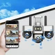 Уличная 4G камера видеонаблюдения 15MP, 3 объектива / Поворотная камера наблюдения / Smart Net Camera SC28 V380 PRO (017z) - изображение 3