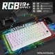 Ігрова клавітура Attack shark x85 Pro White countour 4000mAh, 75%, Hot-Swap, RGB, 2.4GHz/Bluetooth/USB - изображение 12