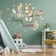 Набор пасхальных наклейки Кролик яйца цветы Happy Easter Набор М 100х120см декор стен окон матовая - изображение 5