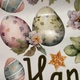 Набор пасхального декора Наклейки Кролик яйца цветы Happy Easter Набор S 55х70см матовая - изображение 9