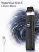 Pod-система Vaporesso Xros 5 Cosmic Black многоразовая электронная сигарета 1500мАч до 30 Вт цветной дисплей картридж на 3 мл черная - изображение 14