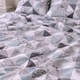 Комплект постільної білизни Бязь Ice Graphite Сімейний 2х155х215 см Блакитний/Сірий - зображення 5
