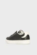 Жіночі шкіряні кеди TOMMY HILFIGER CASUAL CUPSOLE 39 чорний FW0FW08689 - изображение 5