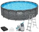 Каркасный бассейн Bestway 561JZ 40377 л 671x132 см песочный насос-фильтр/наполнитель для фильтра/лестница/тент (LN7-BW 561JZ) - изображение 1
