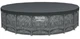 Каркасный бассейн Bestway 561JZ 40377 л 671x132 см песочный насос-фильтр/наполнитель для фильтра/лестница/тент (LN7-BW 561JZ) - изображение 4