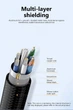 USB подовжувач (150см) 3.0/2.0 6А 120W нейлон - зображення 4