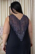 Жіноча довга трикотажна нічна сорочка MiaNaGreen 2XL Синій (mia2000340925184) - изображение 2