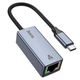 Мережевий адаптер HOCO UA37 Type-C Ethernet Adapter (1000 Mbps) - зображення 1