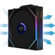 Комплект вентиляторов Lian Li UNI Fan TL WIRELESS LCD 120-3 Black (G99.12TLLCD1W3B.00) - изображение 4
