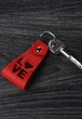 Брелок маленький з натуральної шкіри двосторонній з тисненням LOVE(BB_30001622) - зображення 1