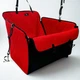Автогамак для собак Comfort Mini Red, непромокаемый, прочный, автомобильная подстилка, автомобильный чехол для перевозки собаки, гамак на 1/2 заднего сиденья, цвет красный с черным, SKU 004388, Your Stylish Hunter - изображение 1