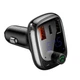 FM-трансмиттер Baseus T Shaped S-13 36Вт 12В-24В 3 порта USB Type-C черный для автомобиля и музыки - изображение 4