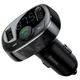 FM-трансмиттер Baseus T Shaped S-09A Bluetooth MP3 плеер 2 USB порта 5В 3.4А черный - изображение 1