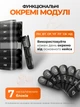 Таблетница органайзер для таблеток и витаминов на украинском дорожная походная аптечка для лекарств 7 дней в неделю бокс контейнер футляр кейс с отделениями по дням и приемам утро день вечер карманная пластиковая комплект + увеличительная лупа AD88 - изображение 2
