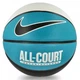 М'яч баскетбольний Nike EVERYDAY ALL COURT 8P DEFLATED WHITE/TEAL NEBULA/BLACK/BLACK розмір 7 - изображение 1