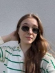 Овальні сонцезахисні окуляри Honey Fashion Accessories чорний+золотий (20к037) - изображение 1