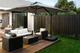 Зонтик садовый Garden Line с наклоном, квадратный купол 250×250 см, алюминиевый каркас, крестообразная основа, водонепроницаемый чехол, серая - изображение 8