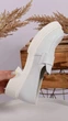 Туфли лоферы женские No brand Т1966 белые натуральная кожа 40 26 см - изображение 5