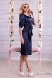 Жіноча атласна сукня прямого крою з поясом Summer Holiday Seventeen 3XL Синій (b21c494e7727) - зображення 2