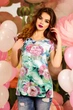 Жіноча футболка з мікромасла вільного крою Charm of Summer Seventeen XXL-3XL Ментоловий (2000000060996) - изображение 3