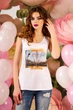 Жіноча майка з віскози вільного крою Charm of Summer Seventeen XXL-3XL Білий (2000000064116) - изображение 3