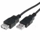Кабель - удлинитель ASSMANN USB 2.0 (AM - AF) 3.0m мама - папа черный - изображение 1