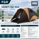 Намет туристичний сімейний F&R 1903 4–5-місний з тамбуром водостійкий 3000 мм - зображення 2