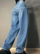 Джинсы женские It’s Basic 2952-10S5 skater baggy бананы рваные 40 синие - изображение 4