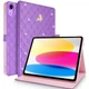 Чехол LuxuryFlip для Apple iPad 10, 2022 (10.9" экран) с короной Purple - изображение 1