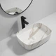 Раковина в ванную накладная Mixxus Premium BEVEL-0102 MARBLE 495х370х135 мм MP6519 - изображение 8