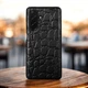 Шкіряна накладка Stenk Reptile Cover для Samsung Galaxy A36 Чорний (79356) - зображення 1