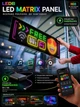 Гибкая светодиодная вывеска LED Matrix Panel RGB Bluetooth (630×200 мм) — Автомобильное табло бегущая строка 128х32 пикселя для рекламы и витрин - изображение 3