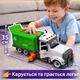 Конструктор машинка з викруткою прибиральна 35 см — інерційна спецтехніка, світло, звук - зображення 2