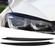 Реснички (накладки фар) Volkswagen Golf 7 черный глянец - изображение 1