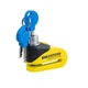 Мотозамок гальмівного диску Oxford Quartz XD6 Disc Lock Yellow для мотоцикла - зображення 1