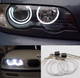 Ангельські очі BMW E36 E46 E39 E38 CFL білі (лінзована оптика) - зображення 2