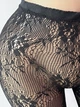 Колготки в сіточку з квітковим візерунком Honey Fashion Accessories One Size чорний (1-152) - изображение 6