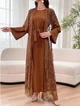 Жіночий Костюм (сукня+кардіган) SHEIN 920292-3 S коричневий (2000005248924) - зображення 1