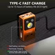 Ліхтар ручний YEMAO YM-M18 TG+2UV+SMD, RGB, датчик руху, Li-Ion акумулятор, ЗП Type-C, магніт, кліпса - зображення 8