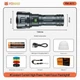Ліхтар ручний YEMAO YM-A11, XH P70, АКБ 32700, Power Bank, розсіювач, ЗУ Type-C - зображення 5