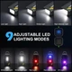 Ліхтар брелок YEMAO YM-M02X XTE, 5SMD RGB, Li-Ion акумулятор, ЗП Type-C, магніт - зображення 3