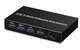 USB 3.0 + HDMI 2K 4K свитч KVM 2 роз'єму/порту вхід, 4 порту вихід для мишки, клавіатури, Scanner Printer Sharing Switch Світч Чорний - зображення 1