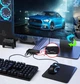 USB 3.0 + HDMI 2K 4K свитч KVM 2 роз'єму/порту вхід, 4 порту вихід для мишки, клавіатури, Scanner Printer Sharing Switch Світч Чорний - зображення 2