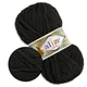 Alize Softy Plus, Графіт №1060 - плюшева товста пряжа, 100г/120м, Алізе Софті Плюс для в'язання пледів, іграшок, дитячого одягу - зображення 1
