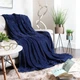 Плед флисовый Soft Me Line Темно-синий 130х180 см (70030305-44) - изображение 3