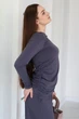 Женский костюм з широкими штанинами 42-44. Графит - изображение 2