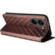 Чохол Deexe Rhombus Book для Xiaomi Poco X8 Pro - Brown - зображення 5