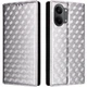 Чехол Deexe Rhombus Book для Xiaomi Poco X8 Pro Max - Silver - изображение 1
