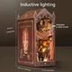 Конструктор Magic Library TSZH227 — DIY румбокс “Волшебная библиотека” с подсветкой, 3D деревянный пазл, книжный ограничитель, декоративный миниатюрный домик - изображение 9