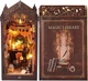 Конструктор Magic Library TSZH227 — DIY румбокс “Волшебная библиотека” с подсветкой, 3D деревянный пазл, книжный ограничитель, декоративный миниатюрный домик - изображение 12